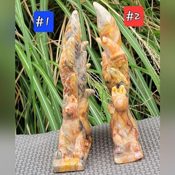 Crazy Lace Agate Nine-Tail Fox - Picture 8 of 14